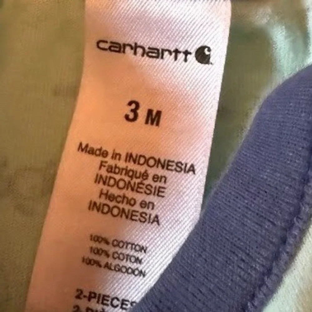 Carhartt Baby Boys 3M Bodysuit Bundle 3 Pack Fish Jeep Moose Orange Green Tan